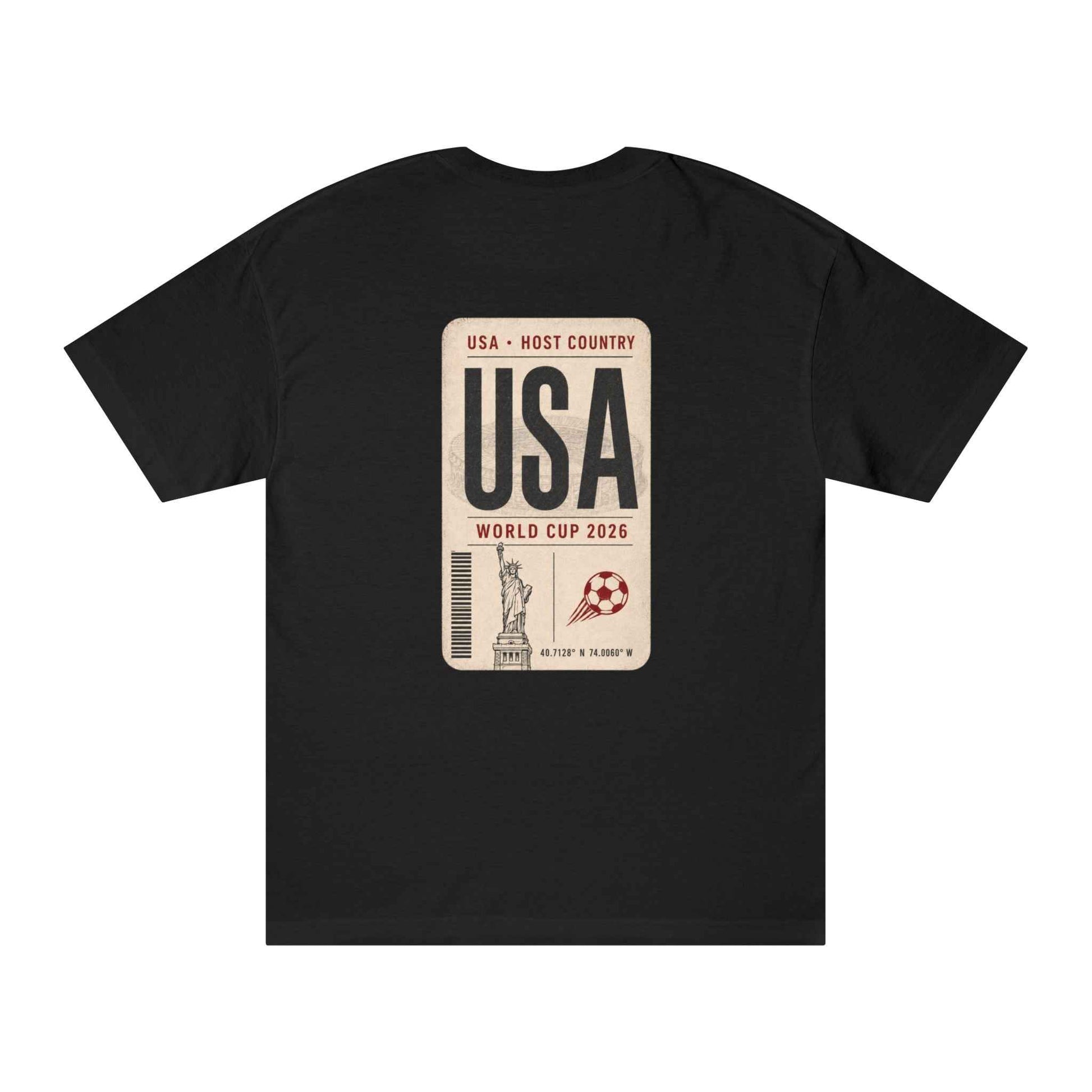 FWC 26 World Cup Host Countries Tee — Soccer USA Tag Graphic Cotton Shirt
