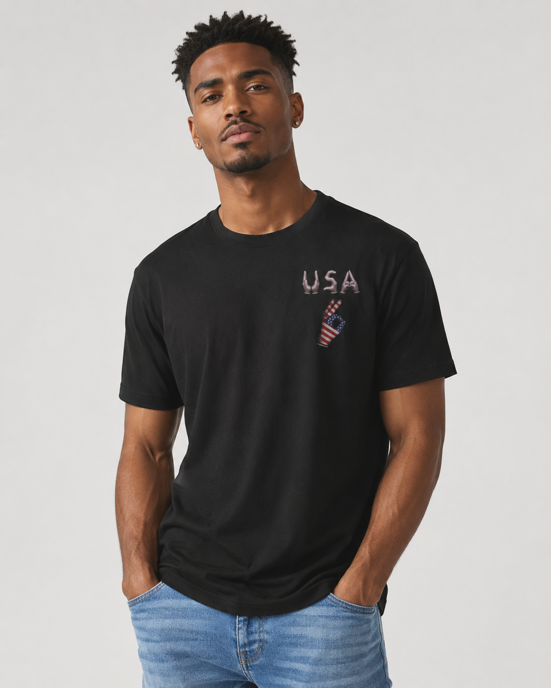 FWC 26 World Cup Iceman Glove Tee — USA Flag T-Shirt