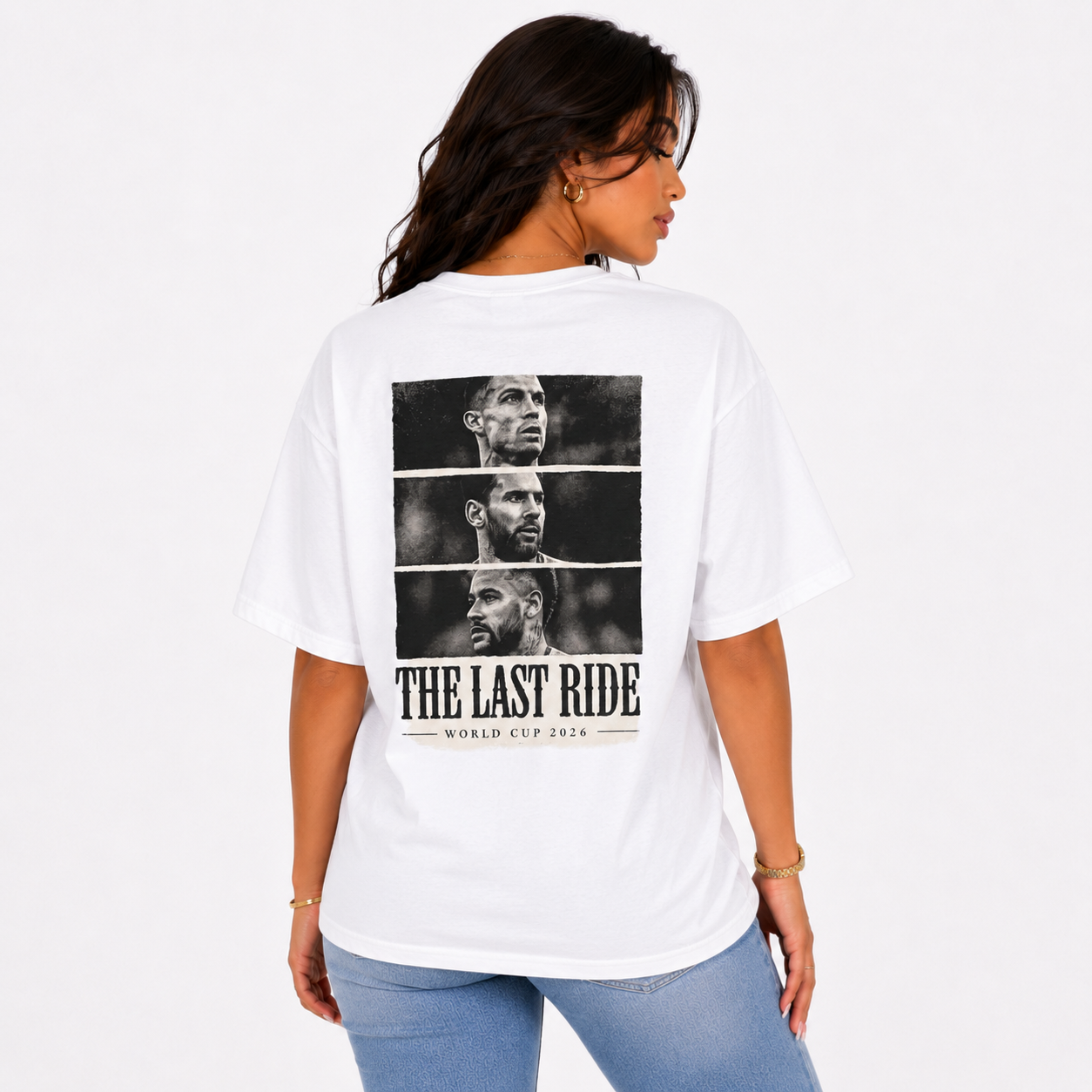FWC 26 Legends Tee — Ronaldo, Messi & Neymar Last World Cup Cotton Shirt