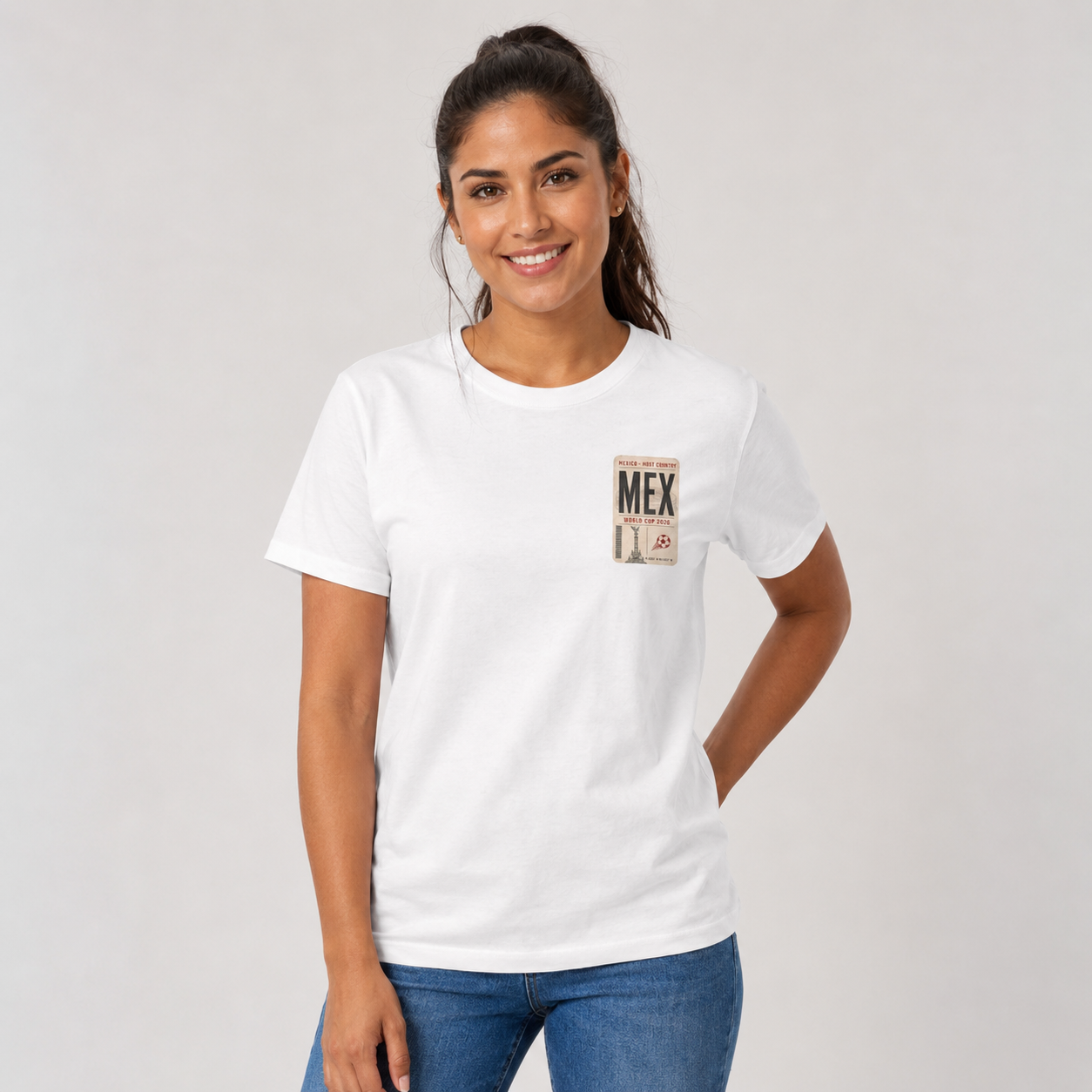 FWC 26 World Cup Host Countries Tee — Soccer Mexico Tag Graphic Cotton Shirt