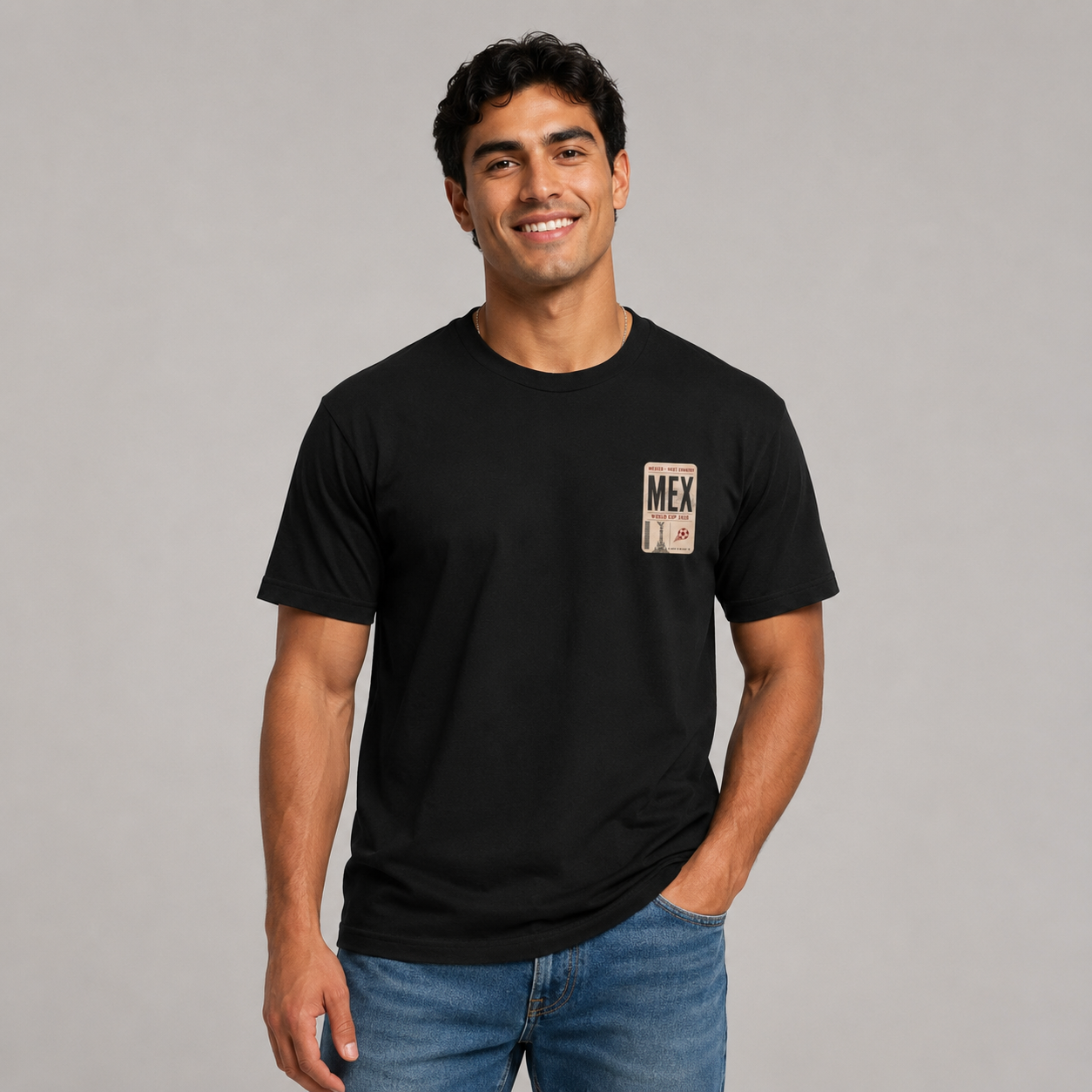 FWC 26 World Cup Host Countries Tee — Soccer Mexico Tag Graphic Cotton Shirt