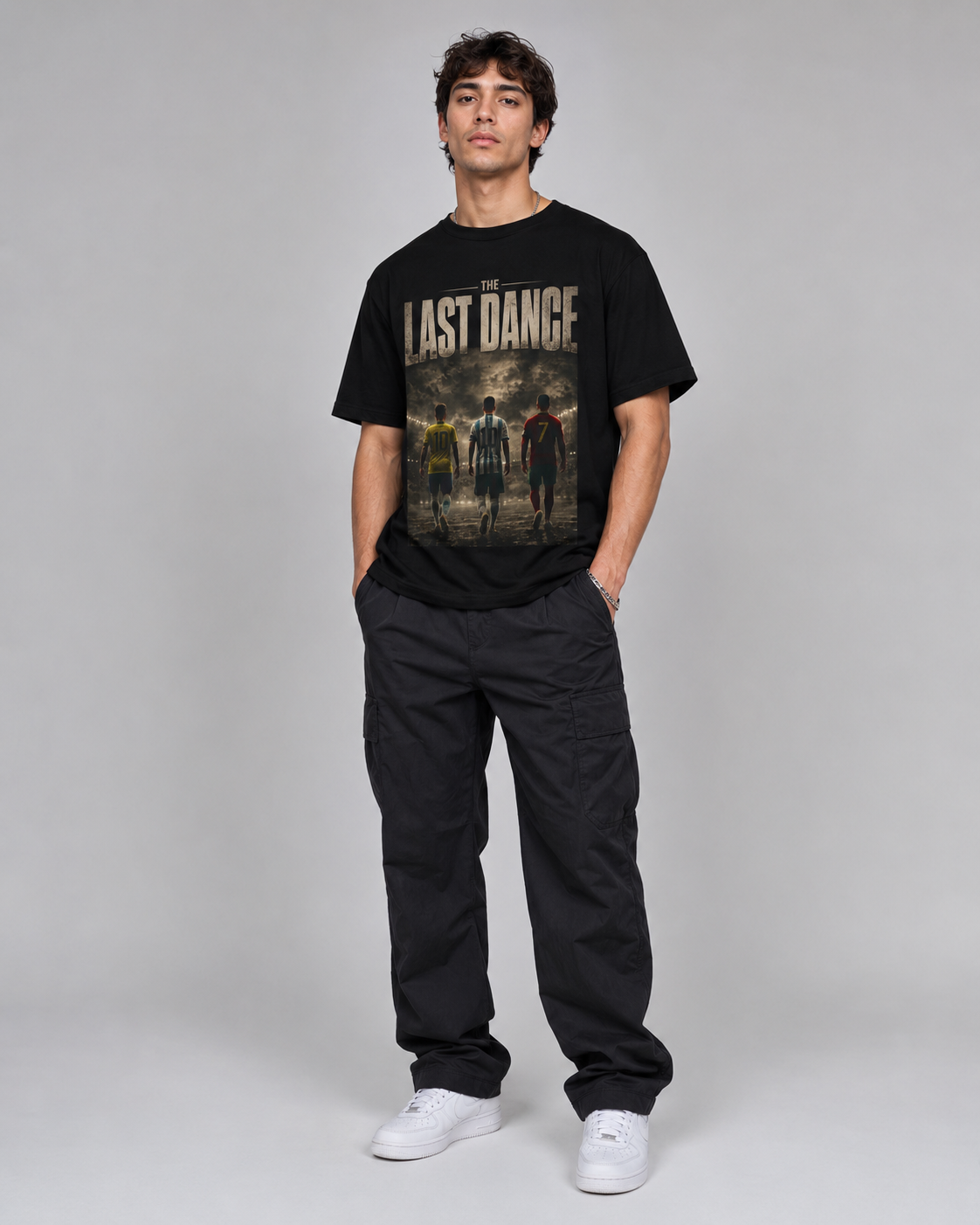 FWC 26 The Last Dance World Cup Graphic Tee — Ronaldo, Messi & Neymar Tribute