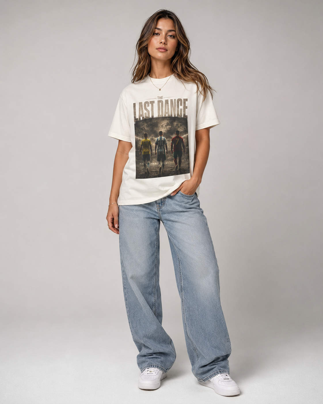 FWC 26 The Last Dance World Cup Graphic Tee — Ronaldo, Messi & Neymar Tribute