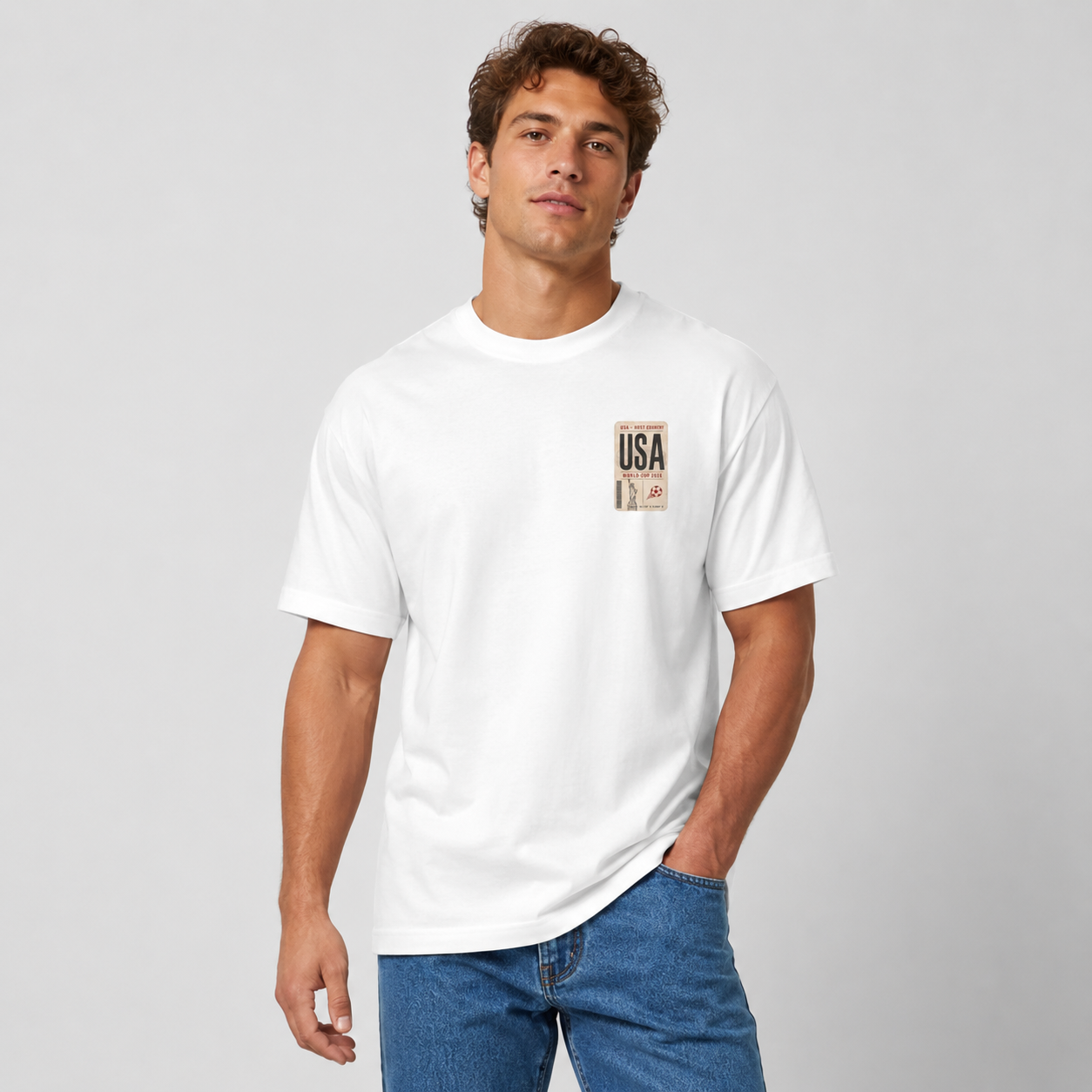 FWC 26 World Cup Host Countries Tee — Soccer USA Tag Graphic Cotton Shirt