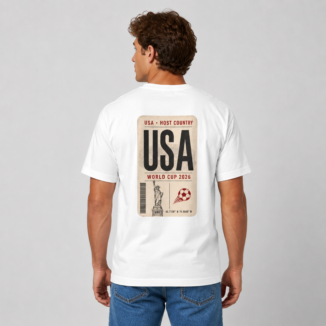 FWC 26 World Cup Host Countries Tee — Soccer USA Tag Graphic Cotton Shirt
