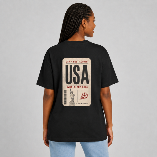 FWC 26 World Cup Host Countries Tee — Soccer USA Tag Graphic Cotton Shirt