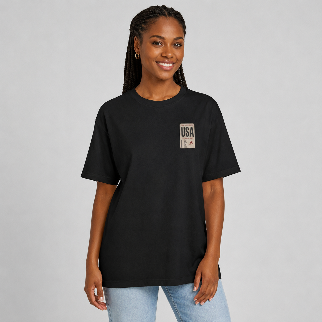 FWC 26 World Cup Host Countries Tee — Soccer USA Tag Graphic Cotton Shirt