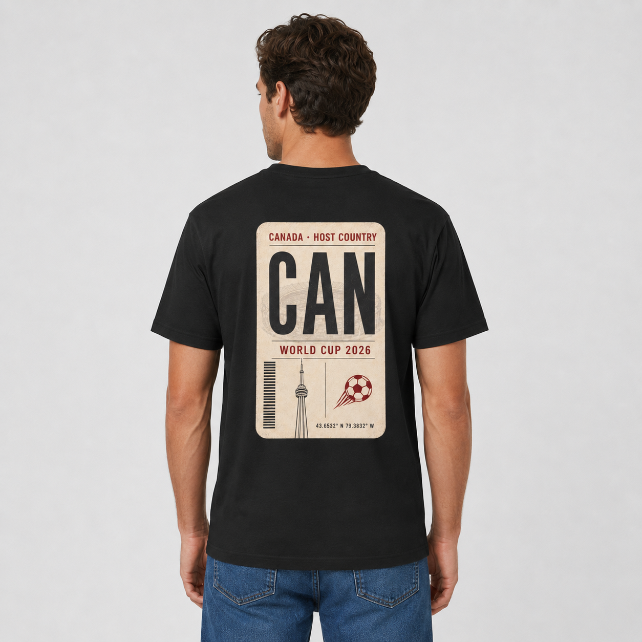 FWC 26 World Cup Host Countries Tee — Soccer CANADA Tag Graphic Cotton Shirt