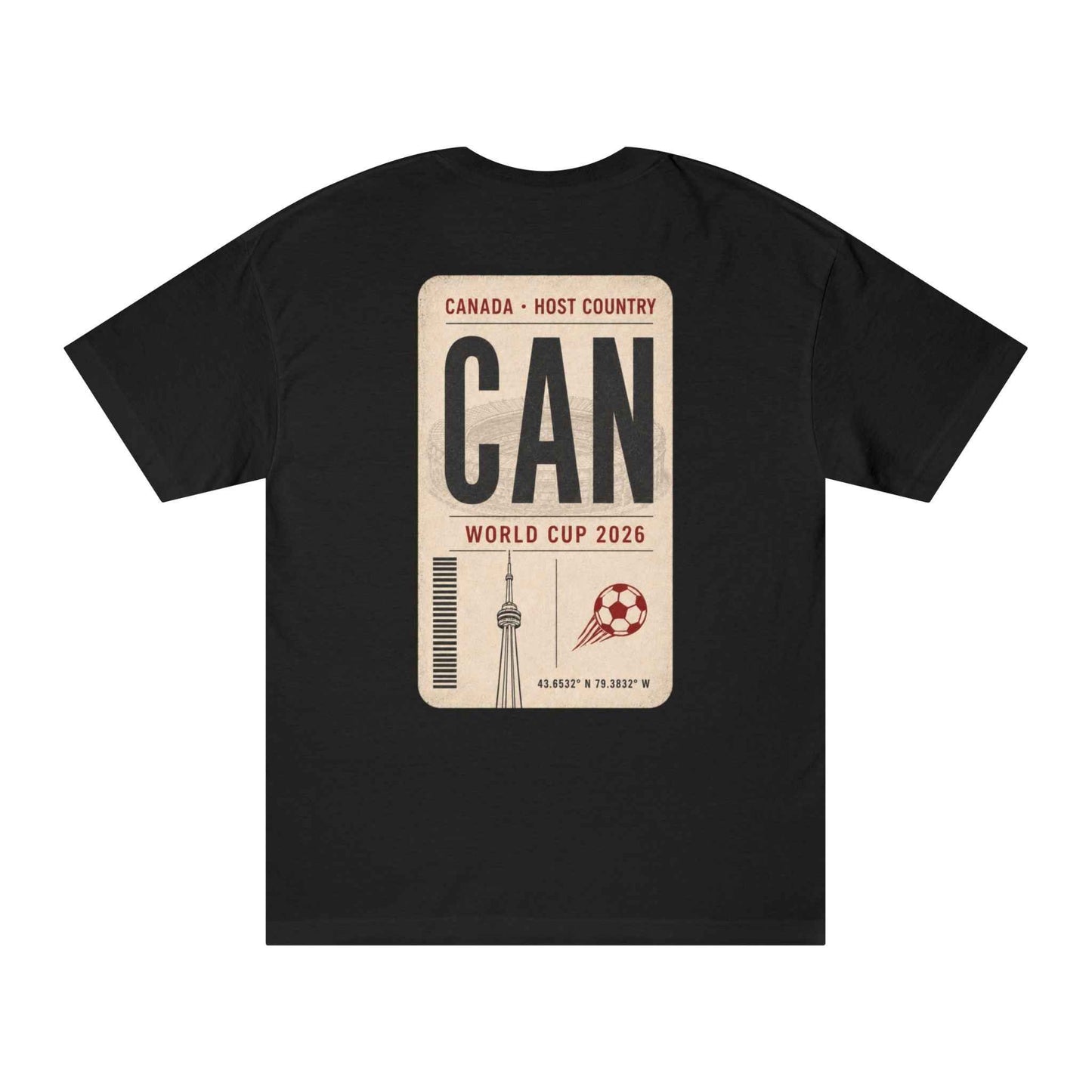 FWC 26 World Cup Host Countries Tee — Soccer CANADA Tag Graphic Cotton Shirt