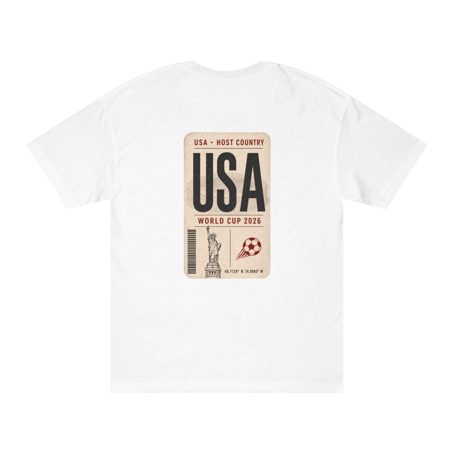 FWC 26 World Cup Host Countries Tee — Soccer USA Tag Graphic Cotton Shirt