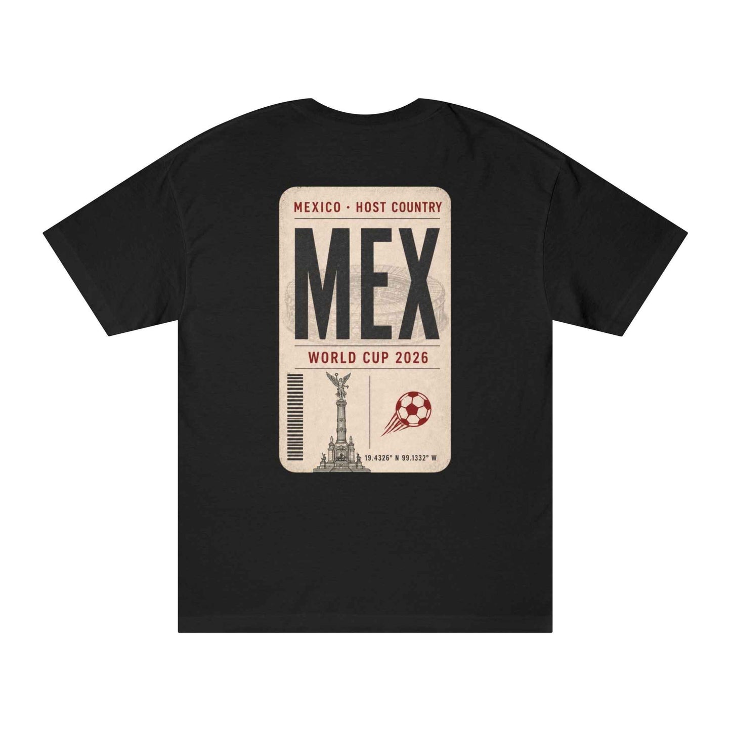 FWC 26 World Cup Host Countries Tee — Soccer Mexico Tag Graphic Cotton Shirt